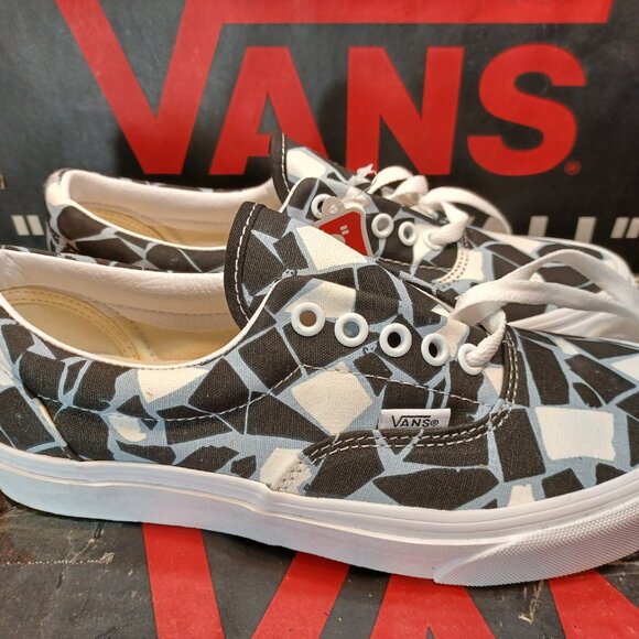 Vans Men's 5.5/Women's 7 Mosaic Black Blue White Checkerboard Canvas VN0A54F19M1 - Picture 12 of 12
